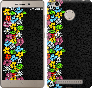 Чохол квітковий орнамент на Xiaomi Redmi 3 Pro