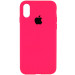 Чехол Silicone Case Full Protective (AA) для Apple iPhone XS Max (6.5") (Розовый / Barbie pink)