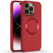 TPU чохол Bonbon Metal Style with Magnetic safe на Apple iPhone 12 Pro / 12 (6.1") (Червоний / Red)