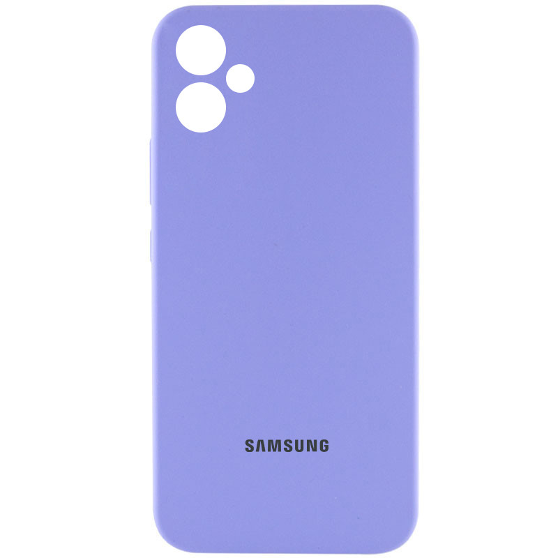 Чехол Silicone Cover Lakshmi Full Camera (AAA) with Logo для Samsung Galaxy A06 (Сиреневый / Dasheen)