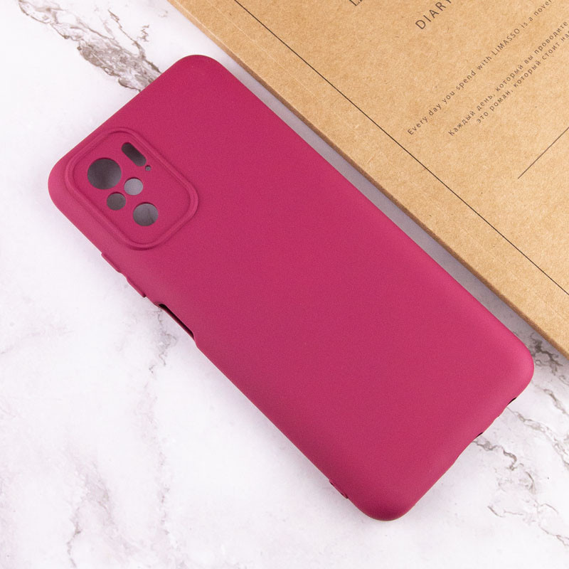 Купити Чохол Silicone Cover Full Camera without Logo (A) на Xiaomi Redmi Note 10 / Note 10s (Бордовий / Marsala) на vchehle.ua