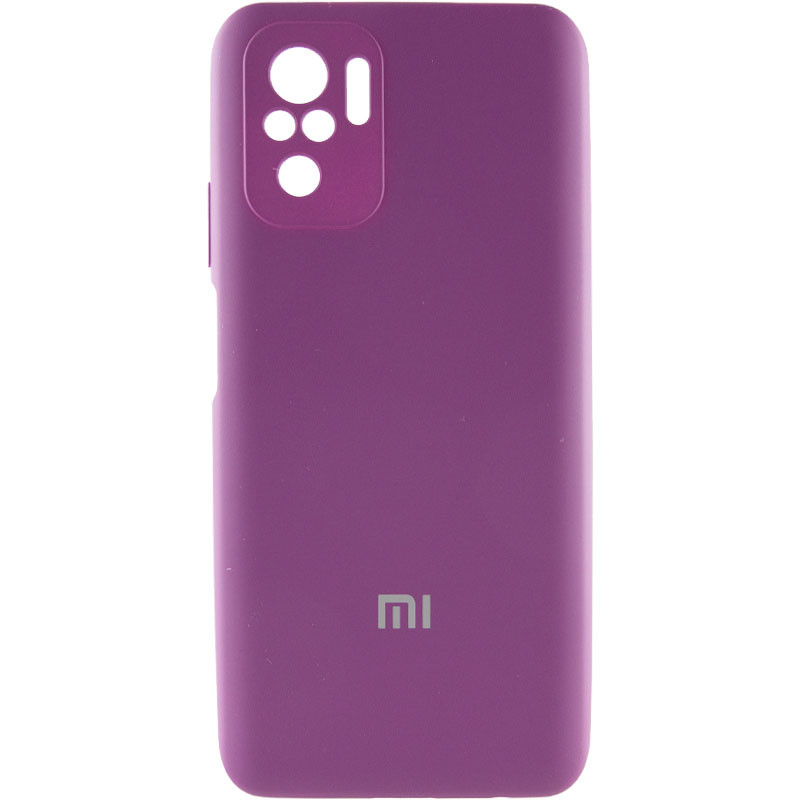 Чохол Silicone Cover Full Camera (AA) Xiaomi Redmi Note 10 / Note 10s (Фіолетовий / Grape)