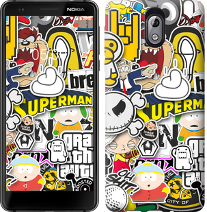 

Чехол Popular logos для Nokia 3.1 667571