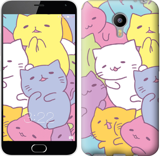 Чехол Котики для Meizu M2 Note