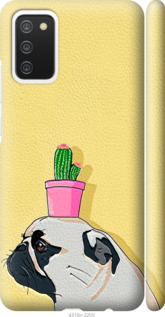 

Чехол Мопс с кактусом для Samsung Galaxy A03s A037F 1207657
