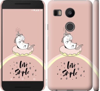 

Чехол Единорожка в пончике для LG Nexus 5X H791 719346