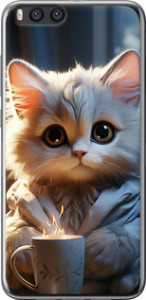 Чохол White cat на Xiaomi Mi Note 3