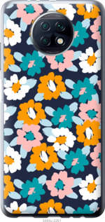

Чехол Цветочный фон v3 для Xiaomi Redmi Note 9T 1434524