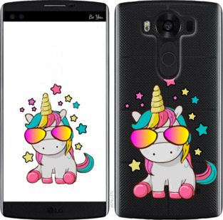 

Чехол Единорог в очках для LG V10 H962 911690