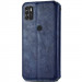 Кожаный чехол-книжка GETMAN Cubic (PU) для ZTE Blade A7s (2020) (Синий) в магазине vchehle.ua