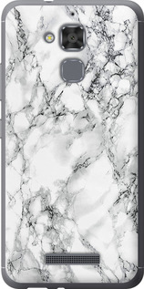 Чехол Мрамор белый для Asus Zenfone 3 Max ZC520TL