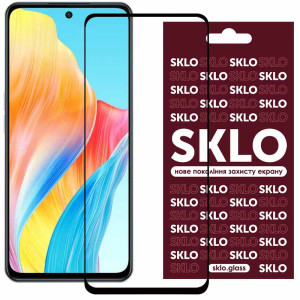 Захисне скло SKLO 3D (full glue) на Oppo A58 4G