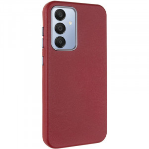 Кожаный чехол Leather Case Metal Buttons для Samsung Galaxy S24 FE