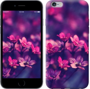 Чехол Пурпурные цветы для iPhone 6 plus (5.5'')