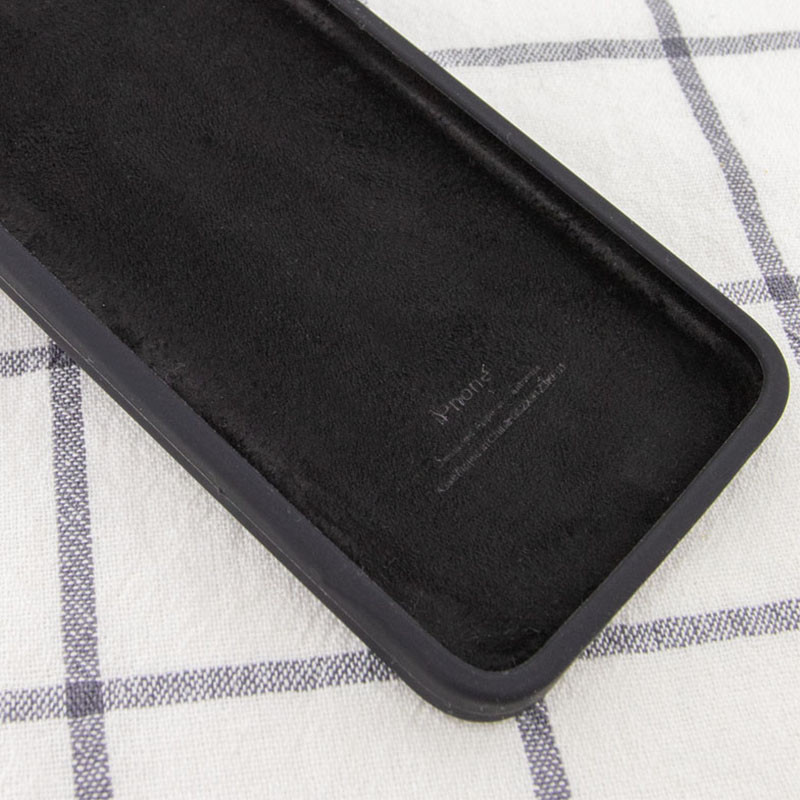 Фото Чехол Silicone Case Square Full Camera Protective (AA) для Apple iPhone 7 / 8 / SE (2020) (4.7") (Черный / Black) в магазине vchehle.ua