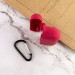 Купить Силиконовый футляр New с карабином для наушников Airpods Pro (Красный / Rose Red) на vchehle.ua