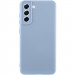 Чехол TPU GETMAN Liquid Silk Full Camera для Samsung Galaxy S21 (Голубой / Lilac Blue)