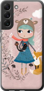 Чехол Синеволосая девочка для Samsung Galaxy S22 Plus