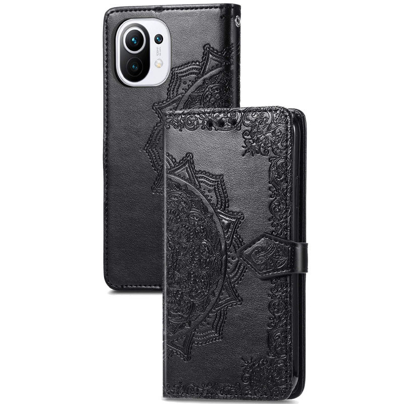 

Шкіряний чохол (книжка) Art Case з візитницею на Xiaomi Mi 11 Lite (Чорний) 1172375