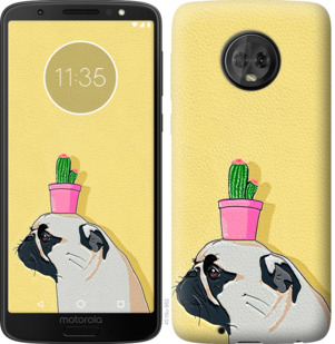 

Чохол Мопс з кактусом на Motorola Moto G6 795855