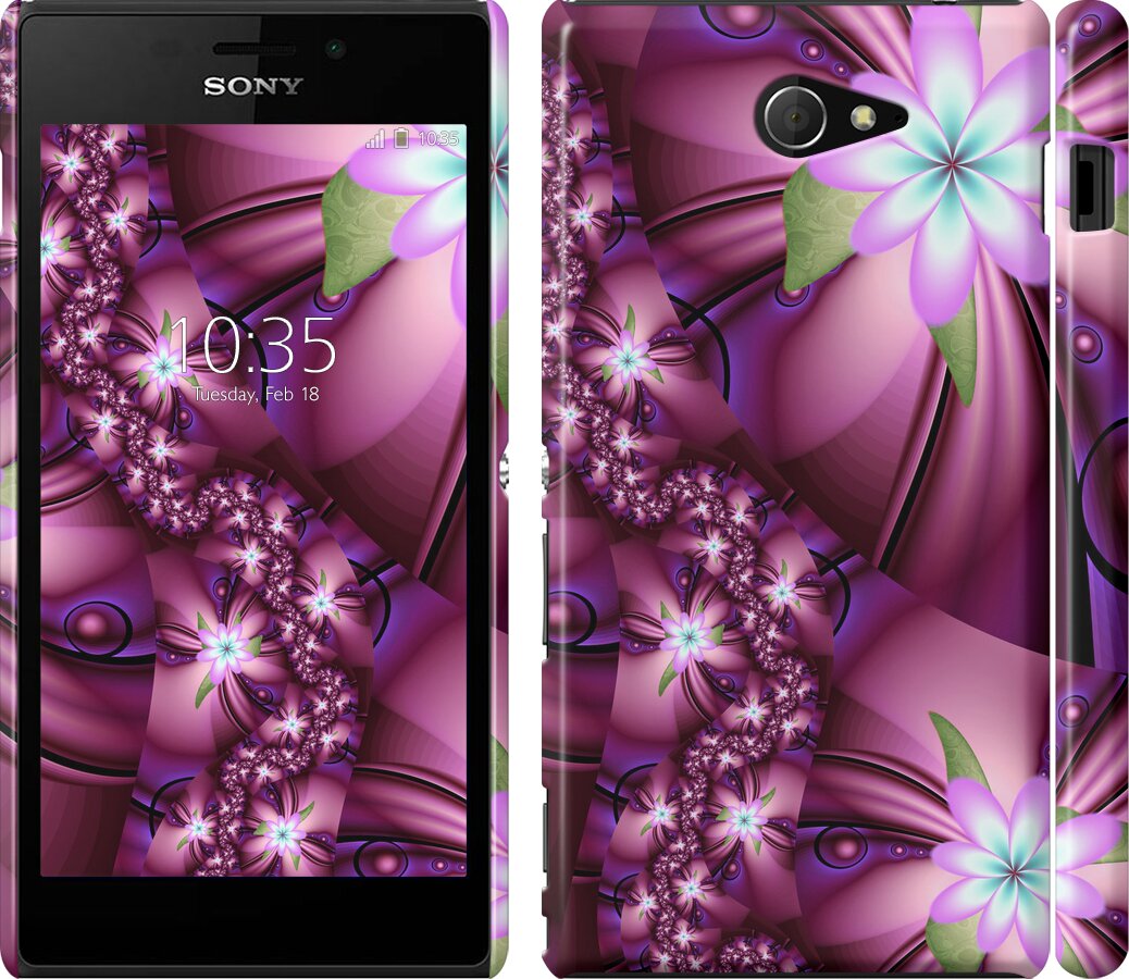 

Чохол Цветочная мозаика для Sony Xperia M2 D2305 121056