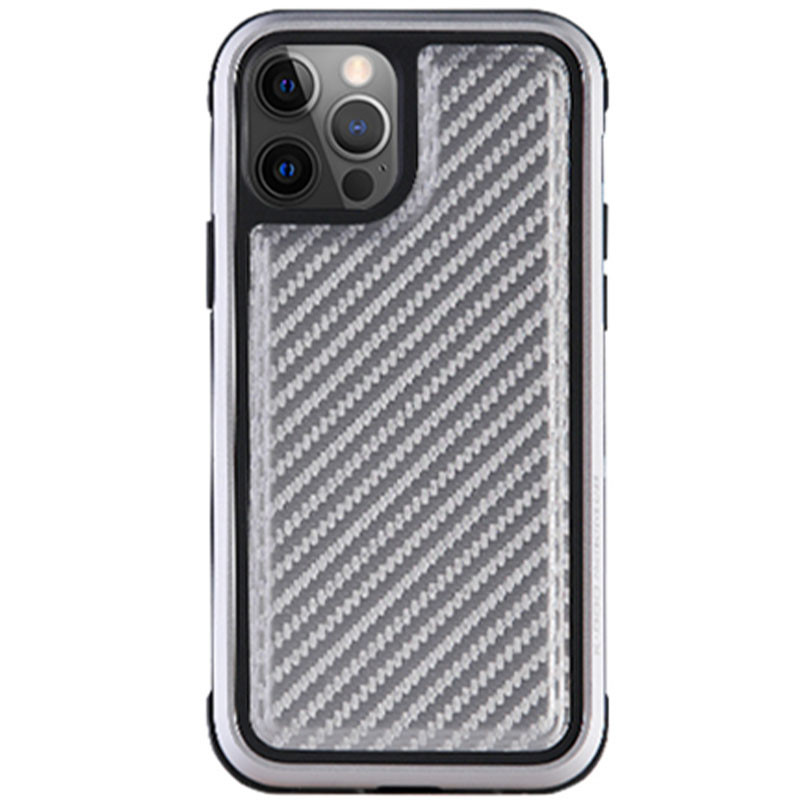 Чохол PC+TPU+Metal K-DOO MARS Series на Apple iPhone 13 Pro (6.1") (Carbon Silver)