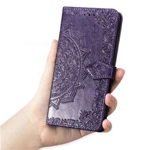 Купить Кожаный чехол (книжка) Art Case с визитницей для Xiaomi Redmi Note 5 Pro / Note 5 (DC) (Фиолетовый) на vchehle.ua