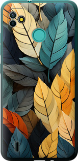 

Чохол Кольорове листя на Tecno Pop 5 BD2p 1629461