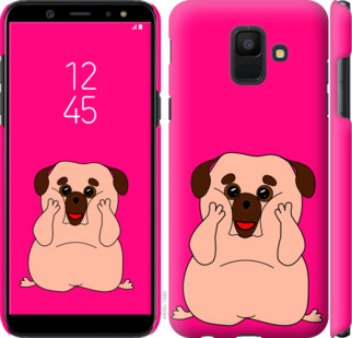 

Чехол Весёлый мопс для Samsung Galaxy A6 2018 928293