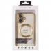 TPU чехол Fibra Chrome with Magnetic safe для Apple iPhone 16 (6.1") (Gold) в магазине vchehle.ua