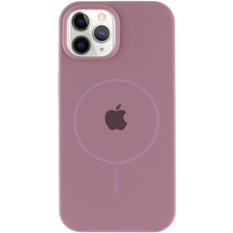 Фото Чехол Silicone Case Full Protective (AA) with Magnetic Safe для Apple iPhone 11 Pro (5.8") (Лиловый / Lilac Pride) на vchehle.ua