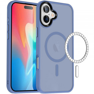 TPU+PC чехол Metal Buttons with Magnetic Safe Colorful для Apple iPhone 16 Plus (6.7")
