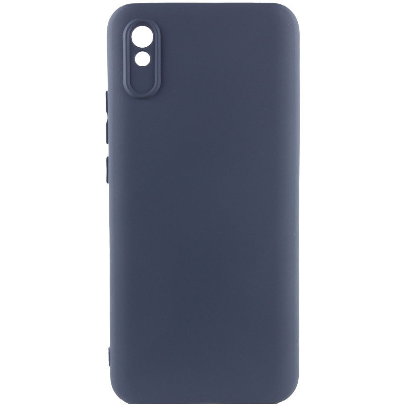 Чохол Silicone Cover Lakshmi Full Camera (AAA) на Xiaomi Redmi 9A (Темно-синій / Midnight blue)