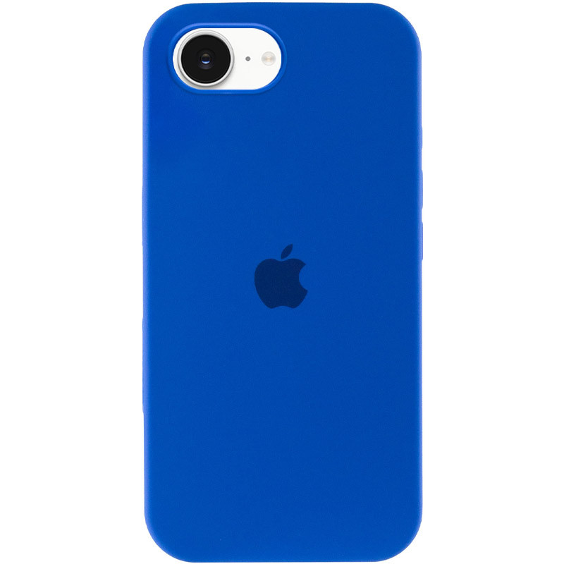 Чехол Silicone Case Full Protective (AA) для Apple iPhone 16e (6.1") (Синий / Capri Blue)