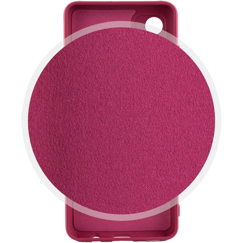 Фото Чехол Silicone Cover Lakshmi Full Camera (A) для Motorola Moto E13 (Бордовый / Marsala) в магазине vchehle.ua