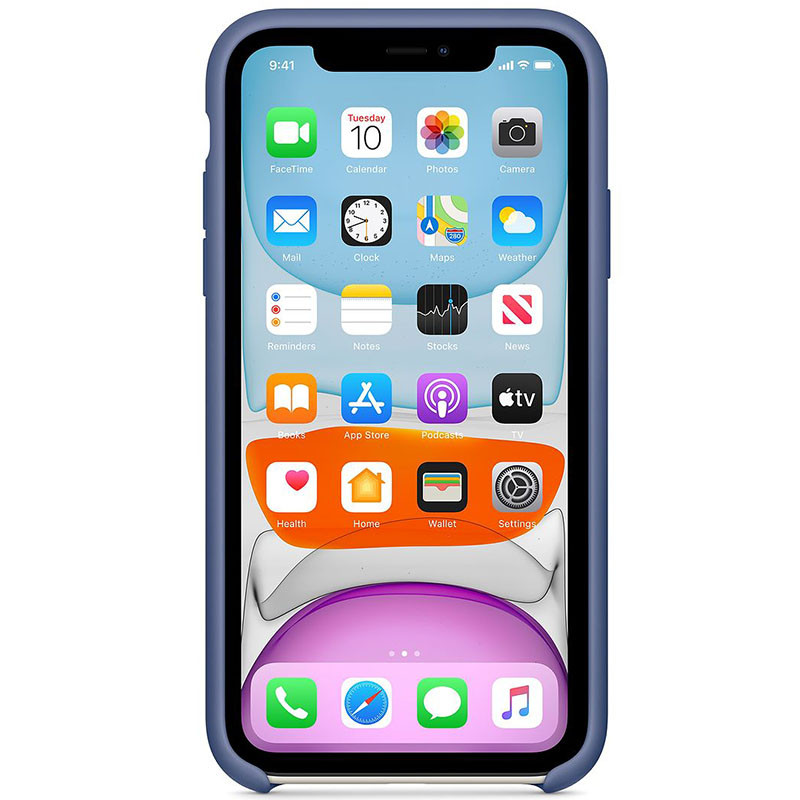 Фото Чехол Silicone case (AAA) для Apple iPhone 11 Pro Max (6.5") (Синий / Linen Blue) в магазине vchehle.ua