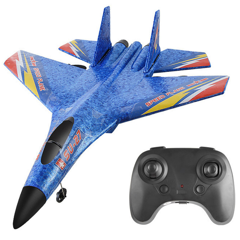 Самолет на радиоуправлении SCHE HW28 SU27 Foam (Blue)