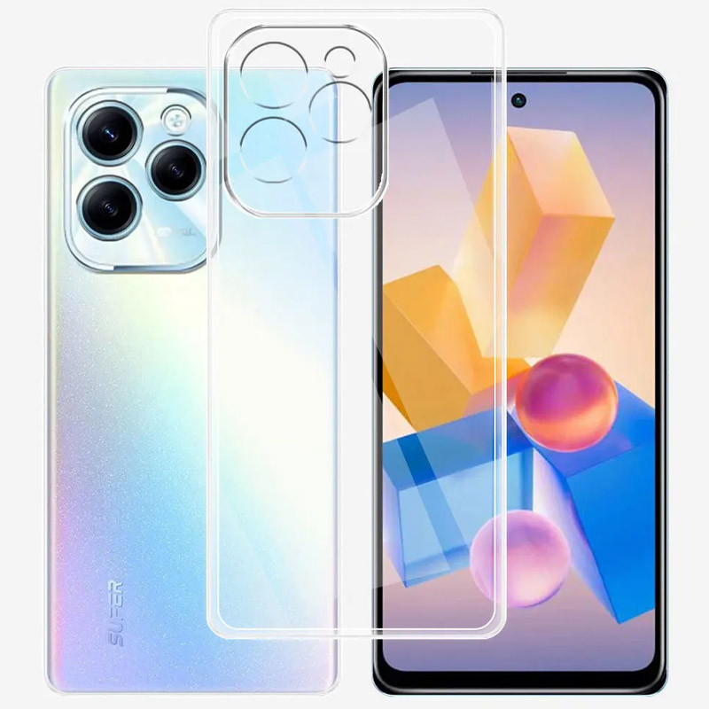 TPU чохол Epic Transparent 1,5mm Full Camera на Infinix Hot 40 / 40 Pro / Tecno Spark 20 Pro (Безбарвний (прозорий)) в магазині vchehle.ua