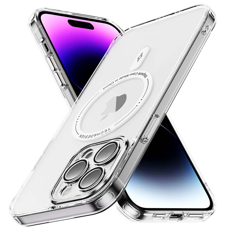 TPU+PC чохол Fullcolor with Magnetic Safe на Apple iPhone 14 Pro Max (6.7") (White)