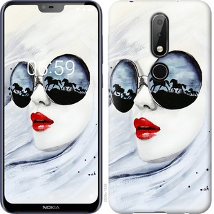 

Чехол Девушка акварелью для Nokia 6.1 Plus 689904