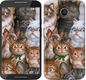 

Чехол коты для Motorola Moto X2 476642