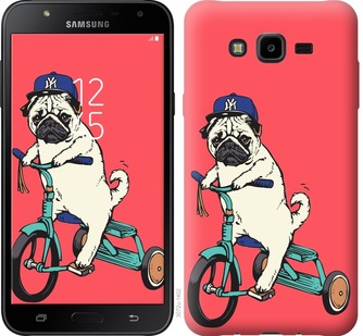 

Чехол Мопс на велосипеде для Samsung Galaxy J7 Neo J701F 679257