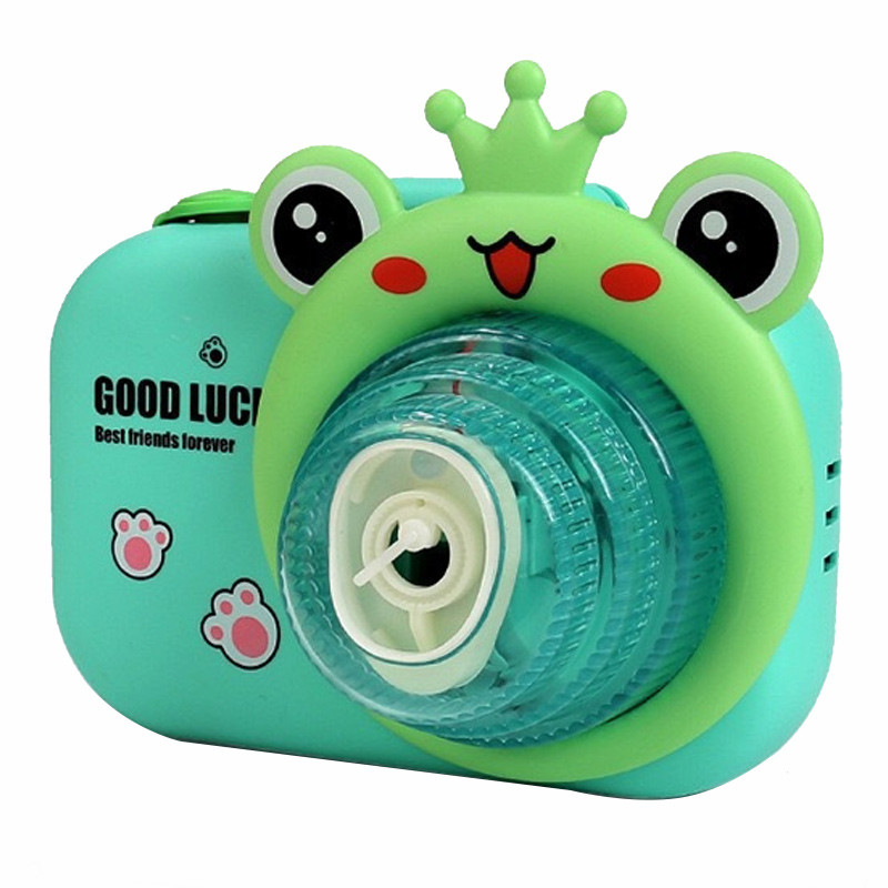 Фотокамера-генератор мильних бульбашок 9996 Children's camera (Frog / Green)