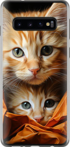 Чехол Котики 2 для Samsung Galaxy S10