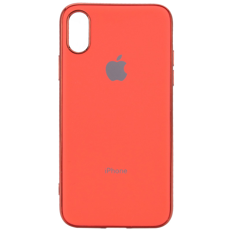TPU чехол Matte LOGO для Apple iPhone X / XS (5.8") (Розовый  / Coral)