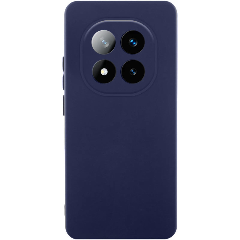 Чехол Silicone Cover Lakshmi Full Camera (AAA) для Xiaomi Redmi Note 14 Pro+ (Темно-синий / Midnight blue)