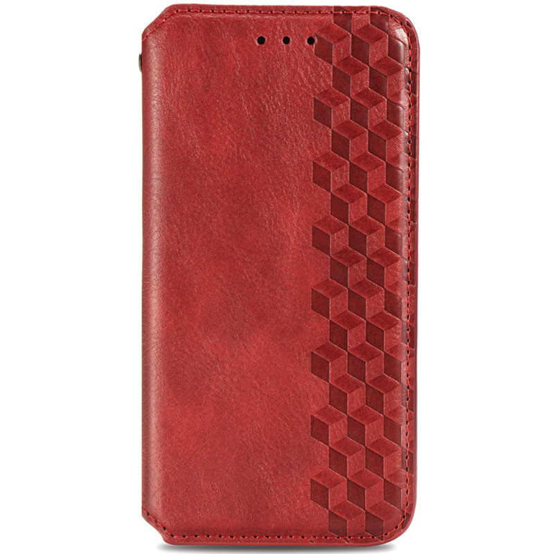 Шкіряний чохол-книжка GETMAN Cubic (PU) на Oppo A73 (Червоний)