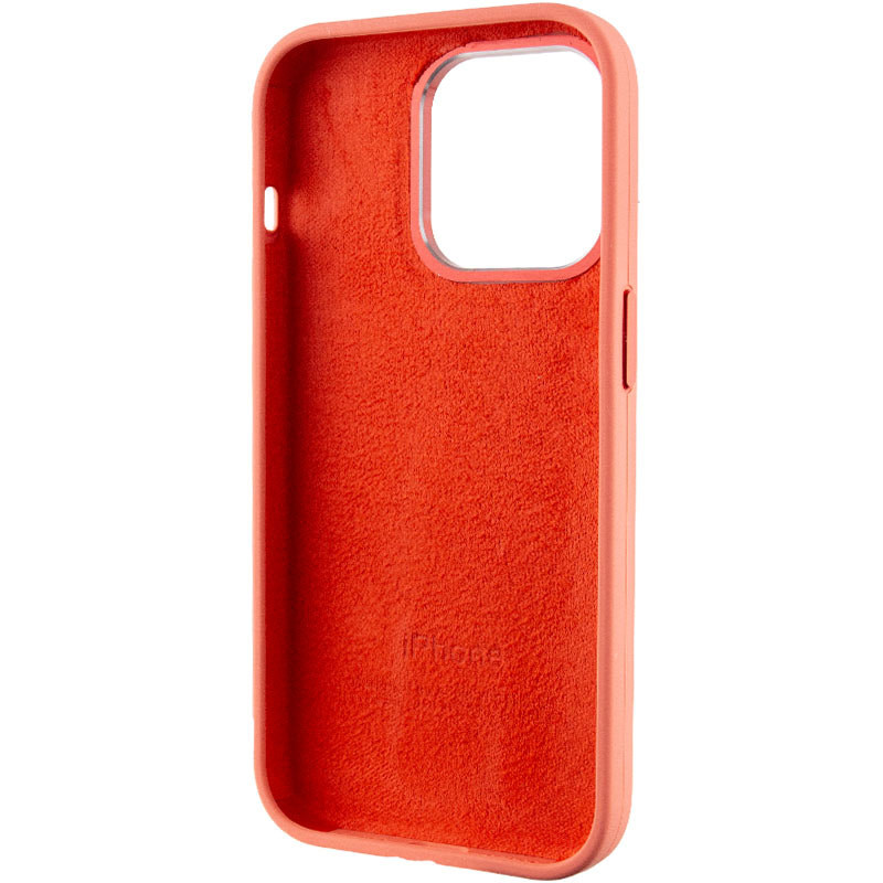 Купить Чехол Silicone Case Metal Buttons (AA) для Apple iPhone 13 Pro (6.1") (Розовый / Pink Pomelo) на vchehle.ua