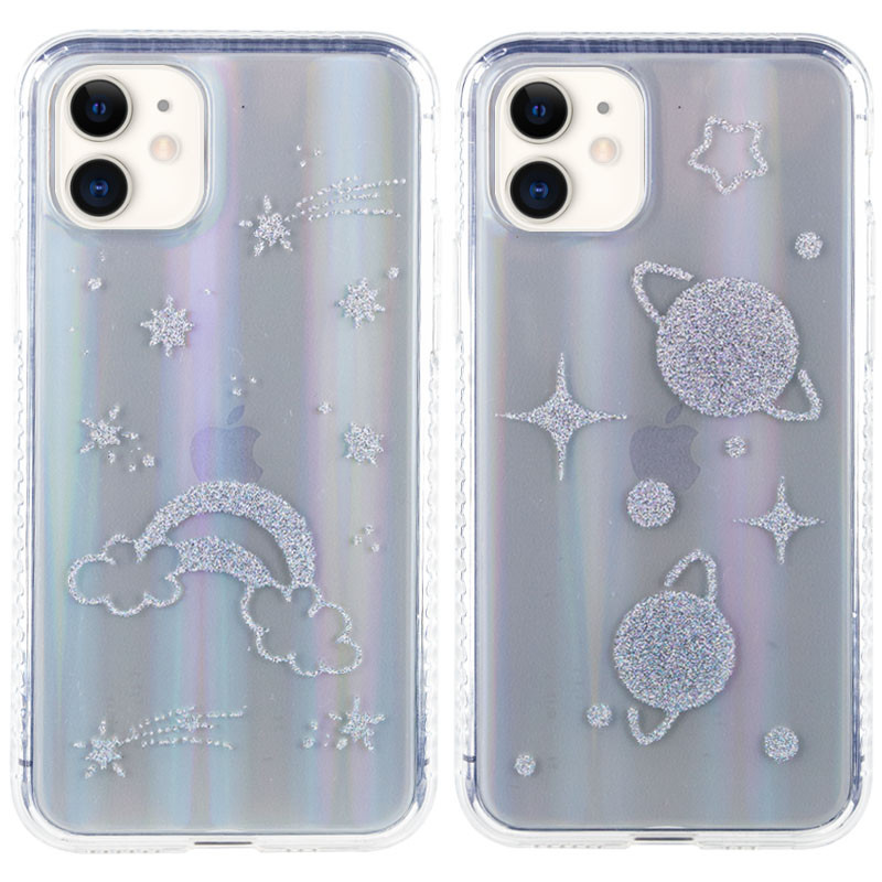 TPU+Glass чехол Aurora Space для Apple iPhone 11 (6.1")