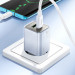 Купити МЗП Hoco N46 Glorious PD20W+QC3.0 (1USB-A/1C) + кабель Type-C to Type-C (Blue) на vchehle.ua